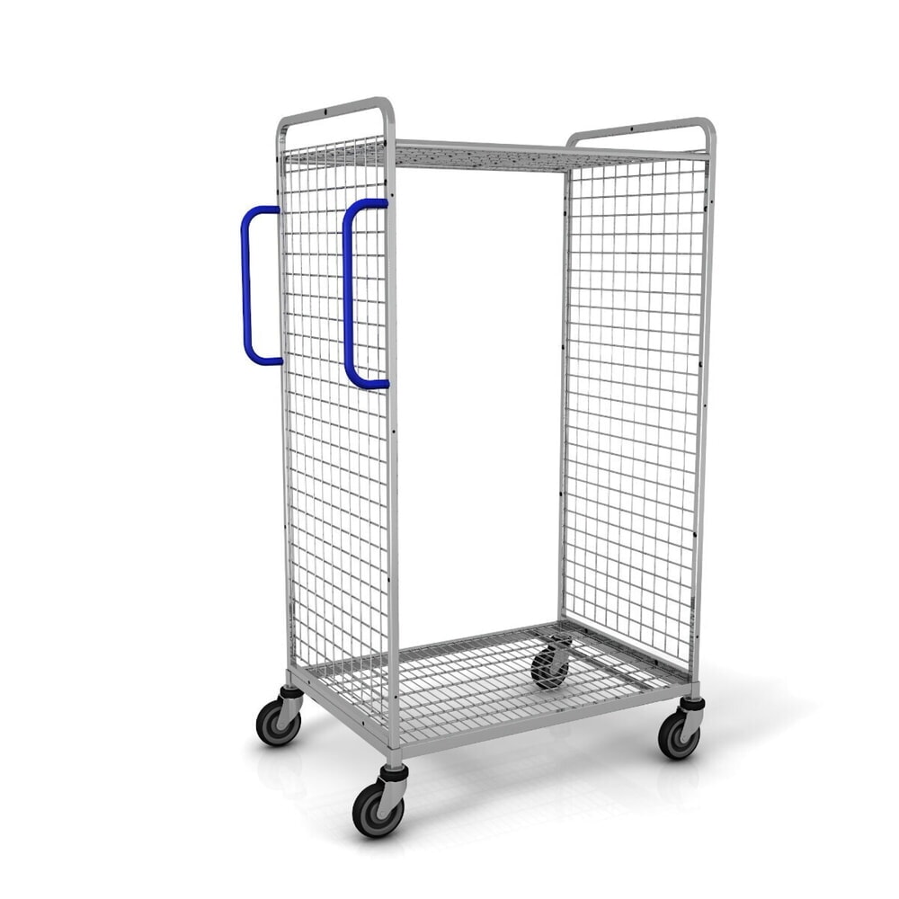 Ameise® Kommissionierwagen AK-L, 2 Gitterwände, inkl. 1 Zwischenboden, HxBxT 1.625 x 660 x 935 mm