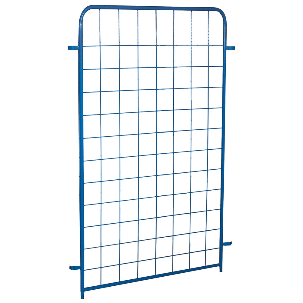 Längswand für VARIOfit® Paket- oder Etagenwagen, HxB 1525 mm x 970 mm, enzianblau, starr