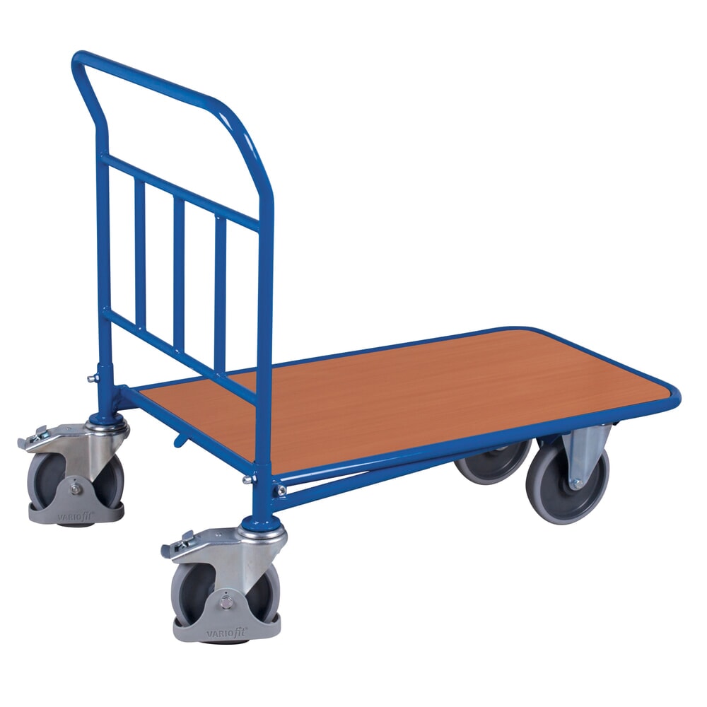 VARIOfit® C+C-Wagen, Stahlbügel, HxBxT 965 mm x 990 mm x 640 mm, enzianblau