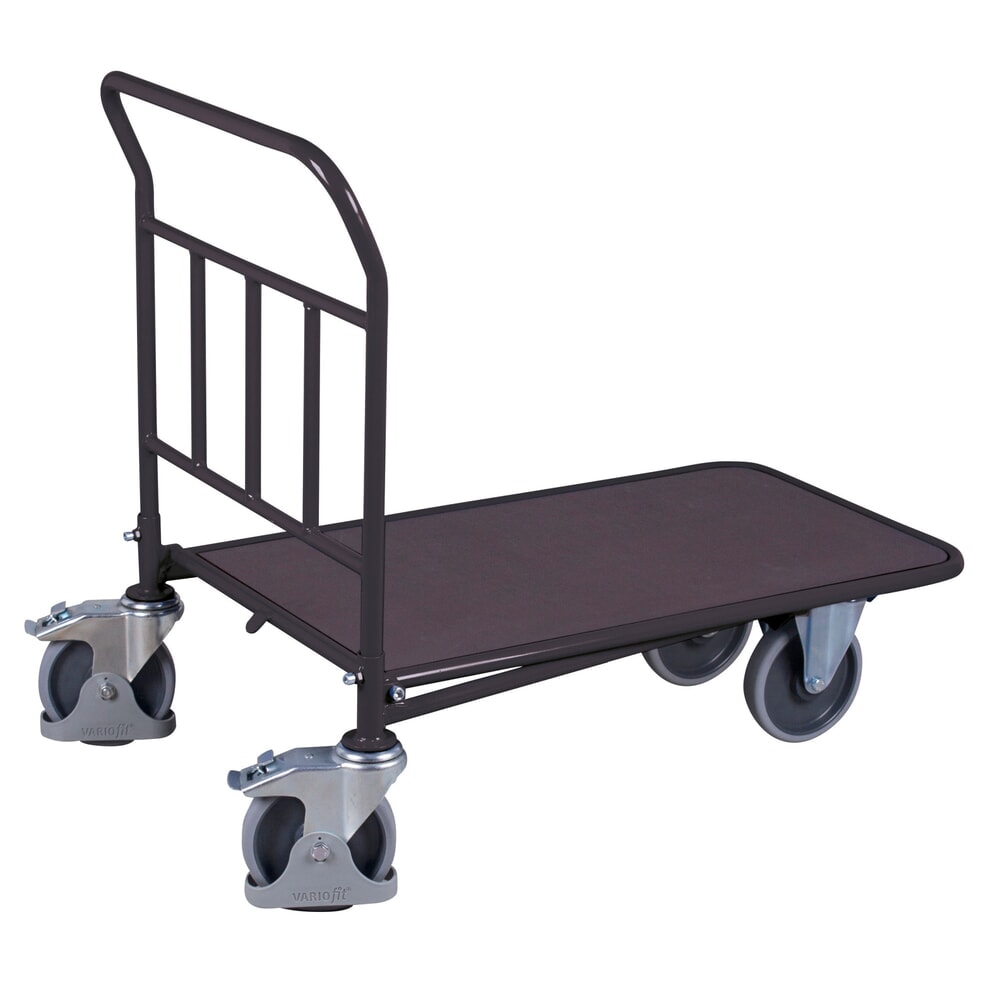 VARIOfit® C+C-Wagen, Sperrholz-Ladefläche, Siebdruckoberfläche, HxBxT 965 mm x 990 mm x 640 mm, anthrazitgrau