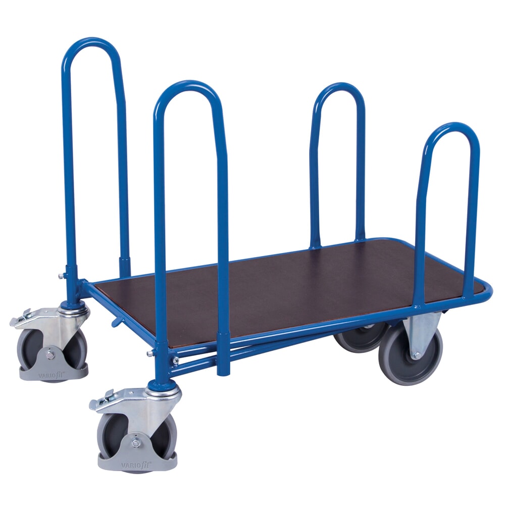 VARIOfit® C+C-Wagen, 4 Seitenbügel, HxBxT 955 mm x 950 mm x 640 mm, enzianblau