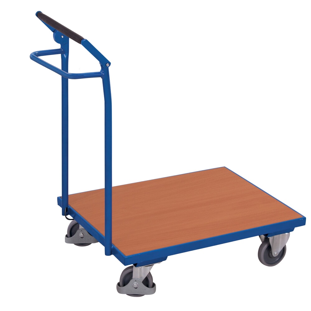 VARIOfit® Magazinwagen, Totmannbremse, HxBxT 1015 mm x 945 mm x 600 mm, enzianblau