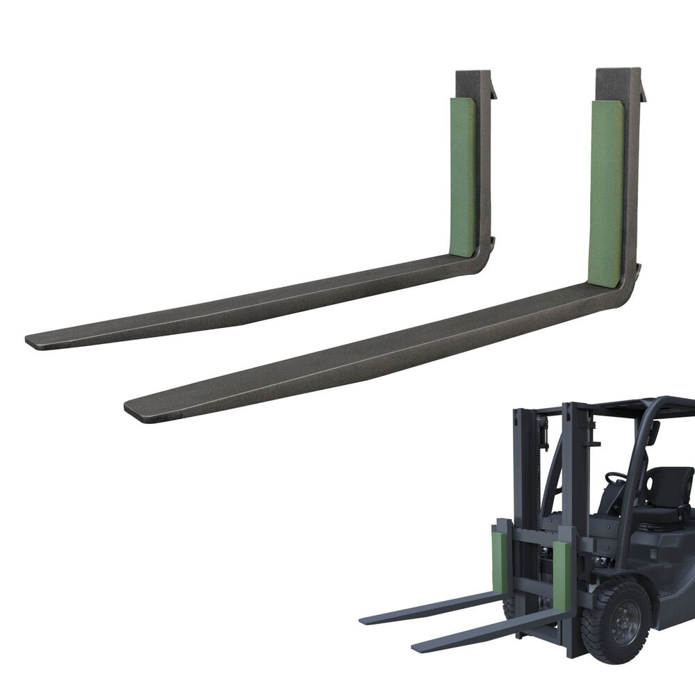 VETTER® Prall-Gabelschutz KOALA, für Gabelstapler, Klett, LxB 470 mm x 100 mm