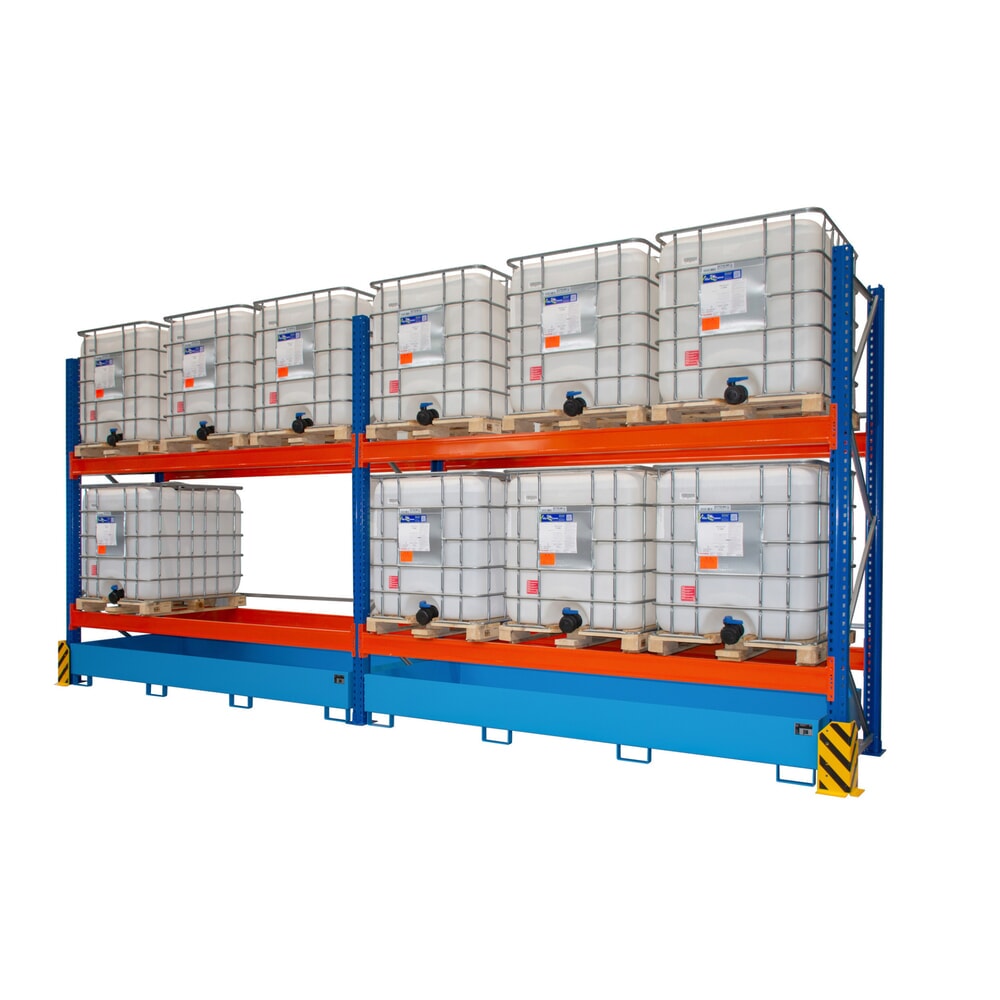 Bauer® Gefahrstoffregal UR-G 3300, Regal-Bodenwanne, lichtblau, Grundfeld