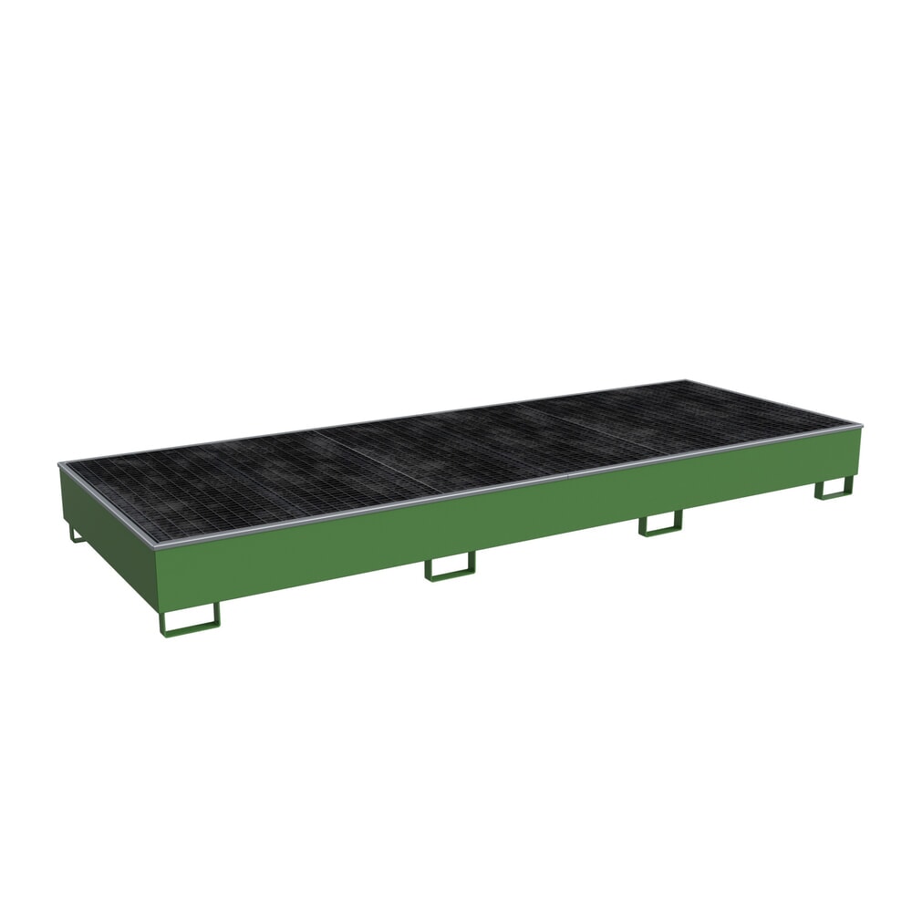 Bauer® Stahl-Auffangwanne RW-GR 3600-3 PE, lackiert, resedagrün
