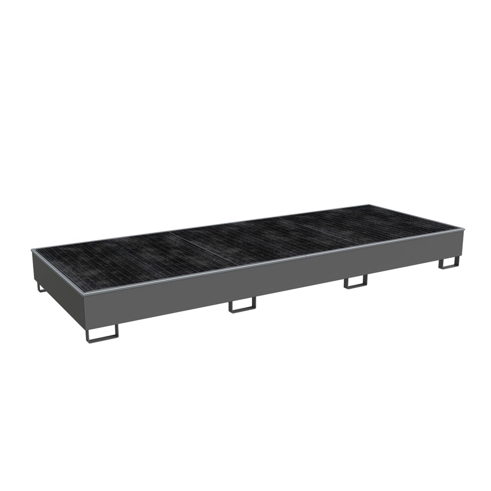 Bauer® Stahl-Auffangwanne RW-GR 3600-3 PE, lackiert, mausgrau