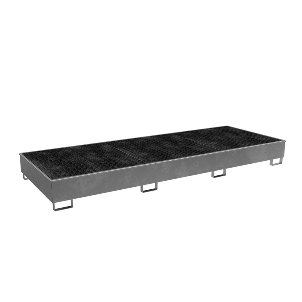 Bauer® Stahl-Auffangwanne RW-GR 3600-3 PE, feuerverzinkt