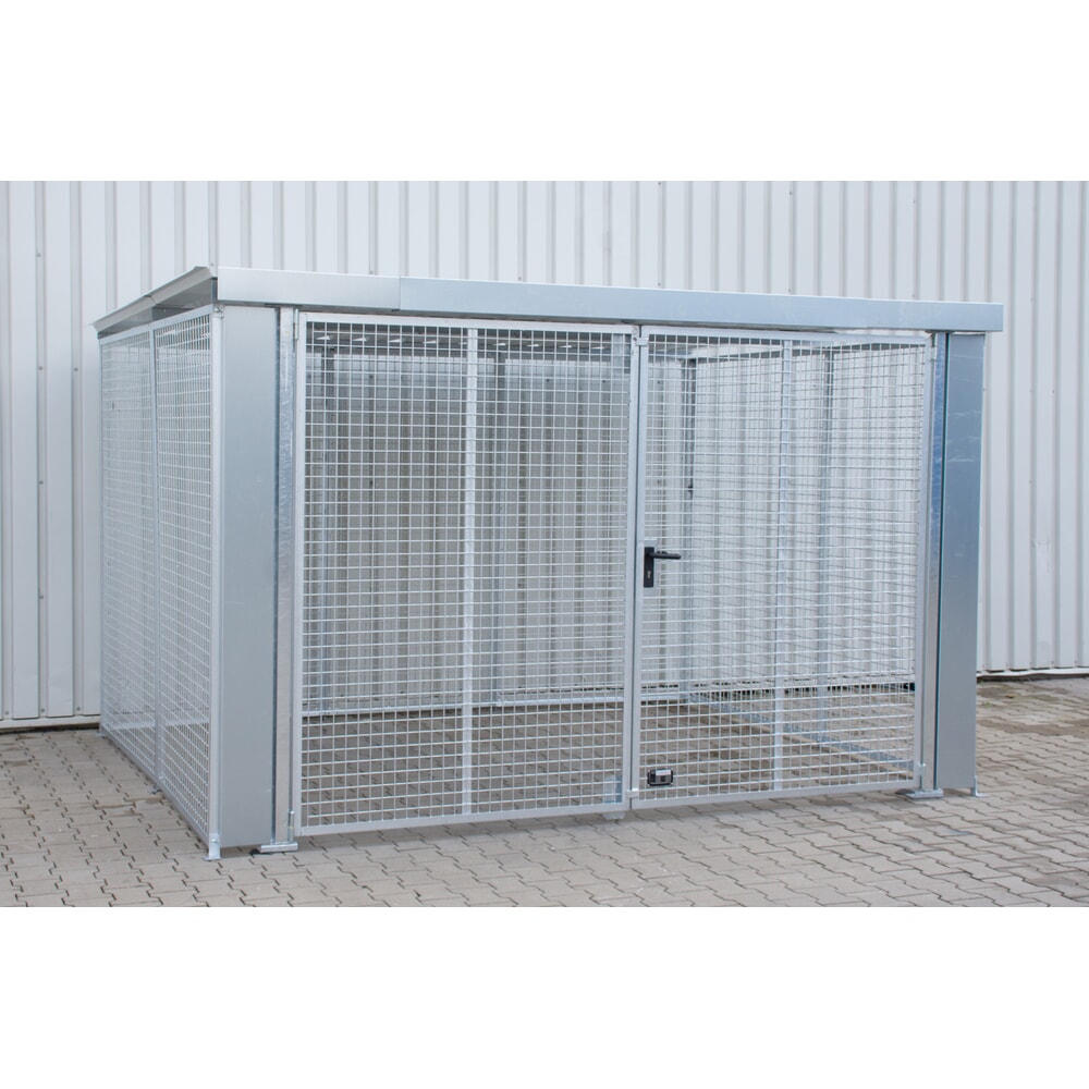 Bauer® Gasflaschencontainer GFC-M6/D-DF, feuerverzinkt