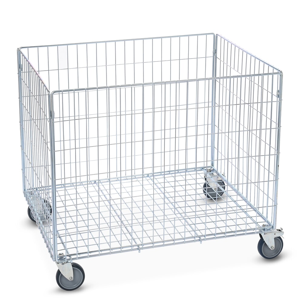 HEMMDAL Rollbehälter mit 4 Lenkrollen, HxBxT 735 x 630 x 830 mm, TK 60 kg
