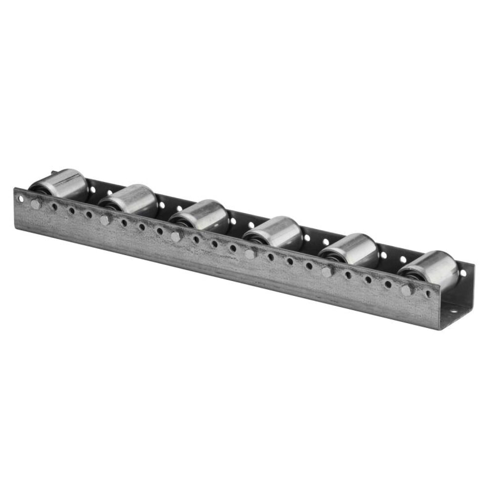 BS ROLLEN Paletten-Rollenschiene aus verzinktem Stahlblech, TK pro Rolle 150 kg, Teilung 130 mm