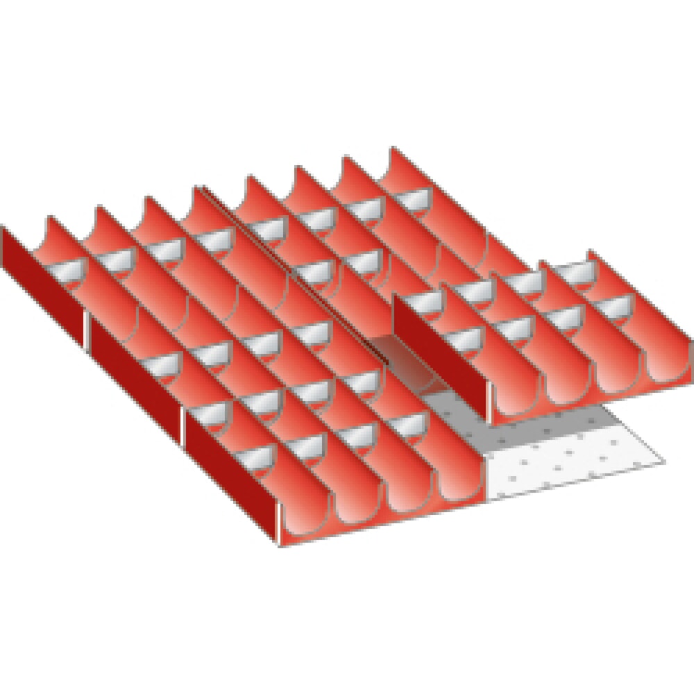 LISTA Set Mulden 18x27E, (BxTxFH) 306x459x50mm, 36-teilig