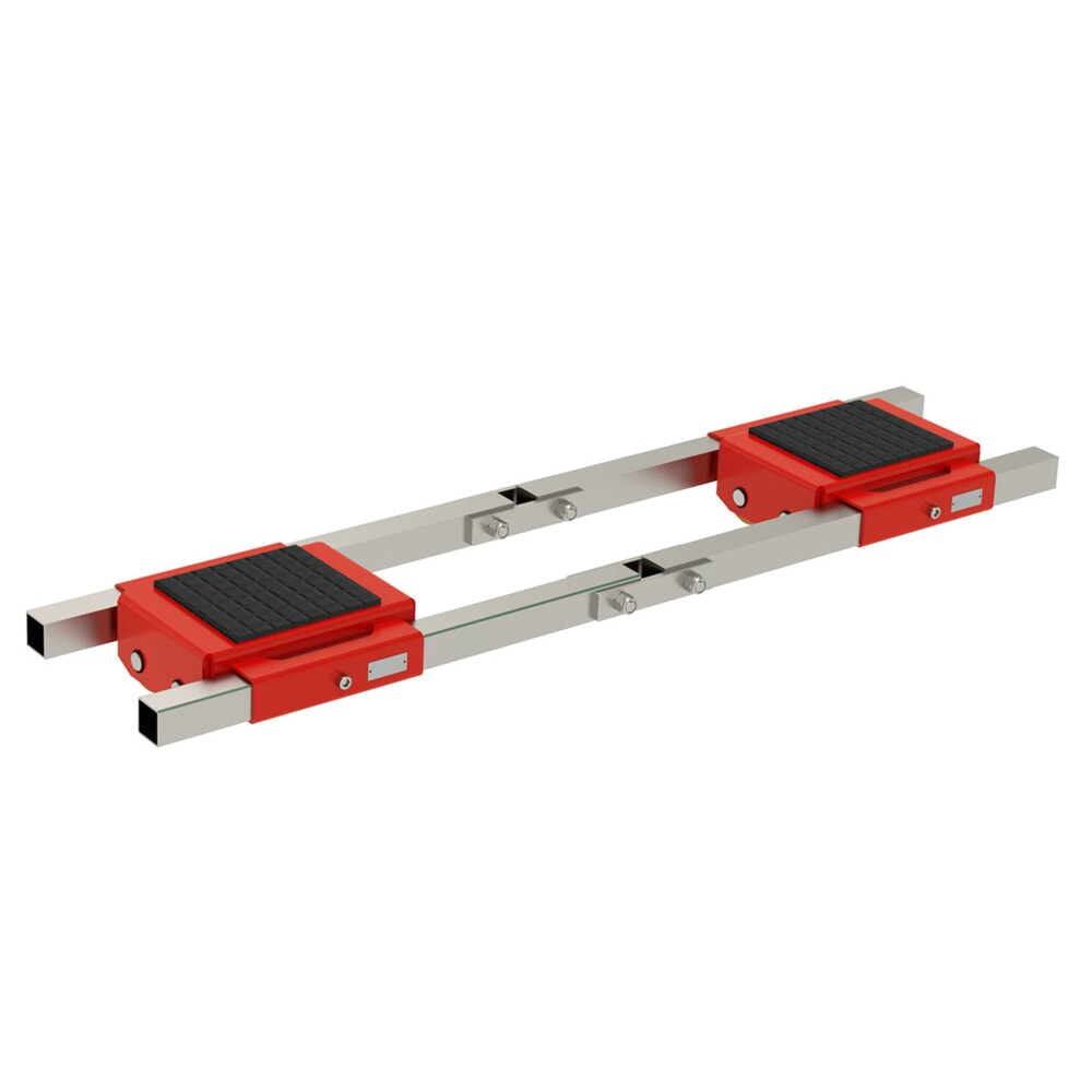 JUNG Transportfahrwerk JFB, JUWAthan®plus-Rollen, Verbindungsstange, Tragfähigkeit 16 t