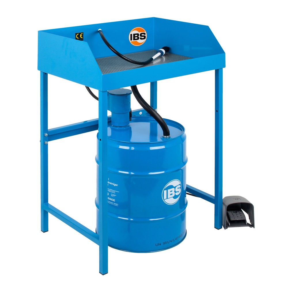 IBS-Kleinteilereiniger für 50-Liter-Fässer, Stahlblech, Komplettangebot inkl. Spezialreiniger