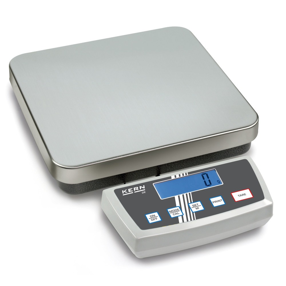 KERN Plattformwaage mit Anzeigegerät, BxT 318 x 308 mm, Wägebereich max. 15 kg, Ziffernschritte 2|5 g