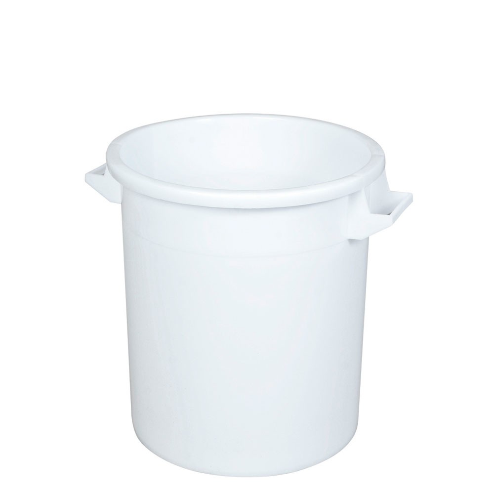 Rundtonne, Ø oben/unten 390/315 mm, Höhe 415 mm, 35 Liter, weiss