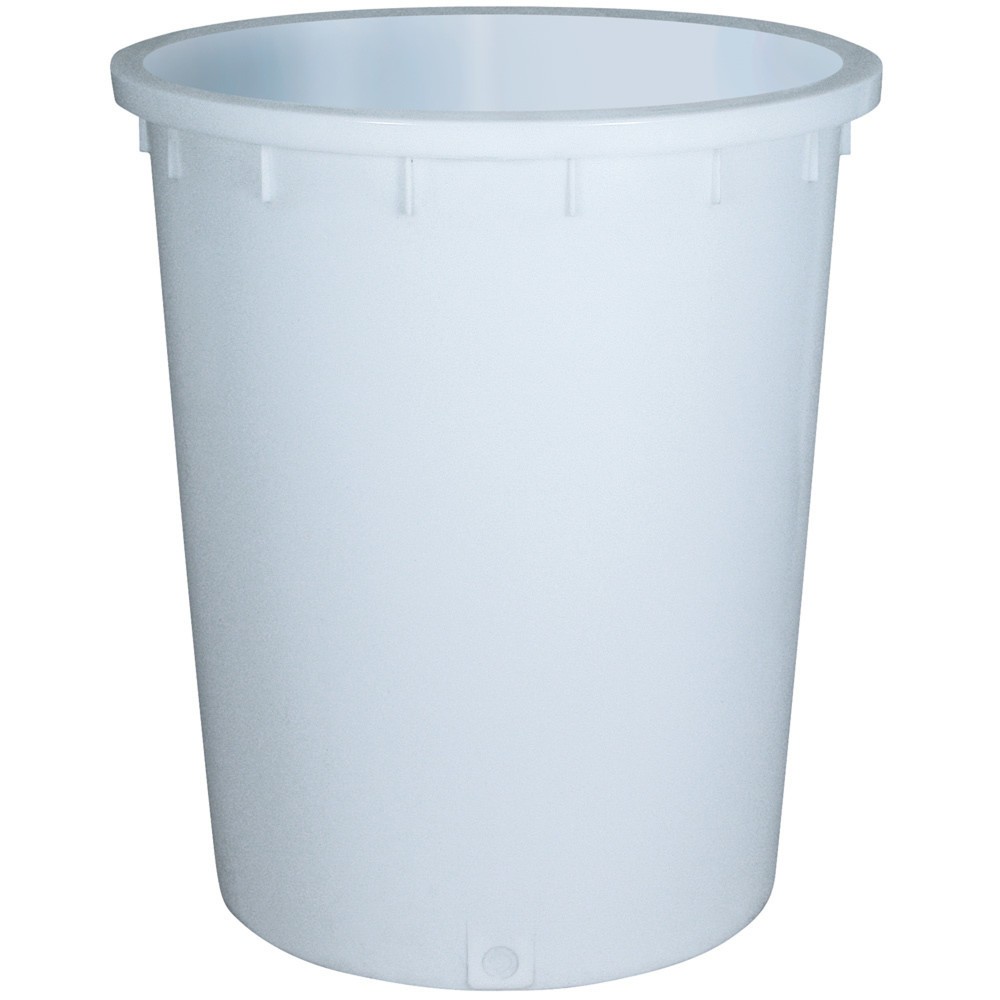 Rundtonne, Ø oben/unten 755/695 mm, Höhe 885 mm, 300 Liter, weiss