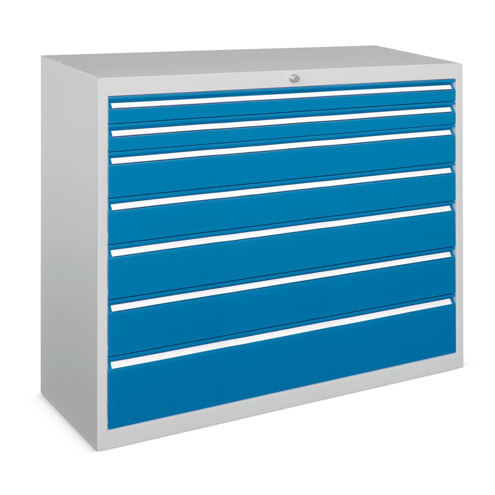 PAVOY Schubladenschrank, Höhe 1.000 mm, Schubladen 4x75 + 2x125 + 2x175 mm, Breite 1.023 mm, reinweiss, reinweiss