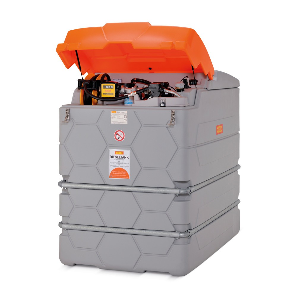 CEMO Tankanlage CUBE Outdoor Premium für Diesel, 1.500 Liter
