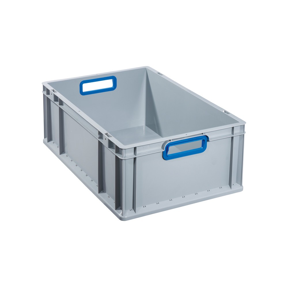 Allit Eurobox, mit blauen Grifföffnungen, HxBxT 220 x 600 x 400 mm, 44 Liter