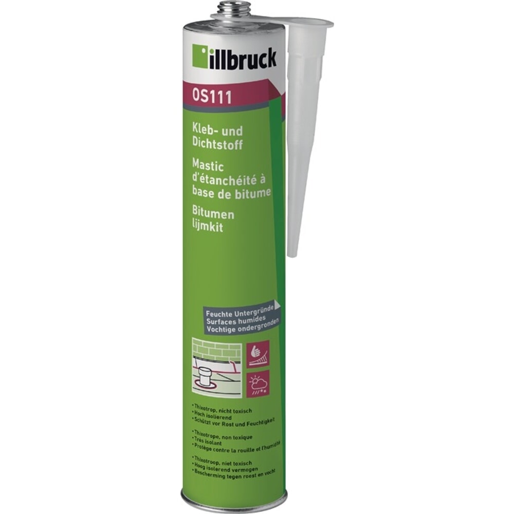 ILLBRUCK Kleb- u.Dichtstoff OS111 schwarz 400g Kartusche