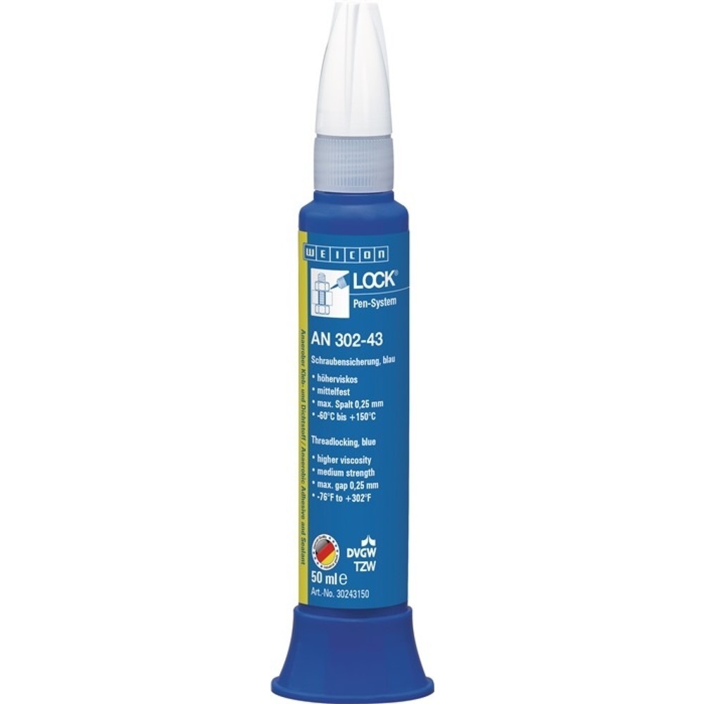 WEICON SchraubensicherungLOCK® AN 302-43 50 ml mf.hv.blau DVGW, KTW Pen