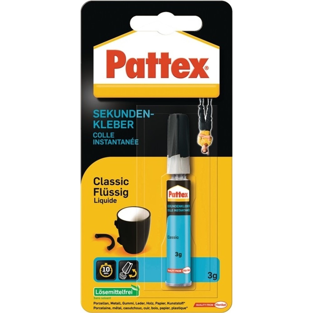 PATTEX Sekundenkleber flüssig 3g farblos Tube