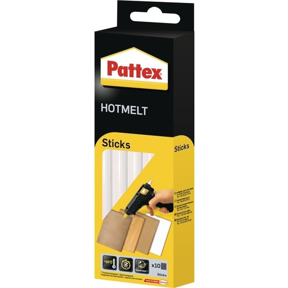 PATTEX Heißklebepatronen Hot Sticks L.200mm Klebepatronen-D.11,3mm 200g 10 St