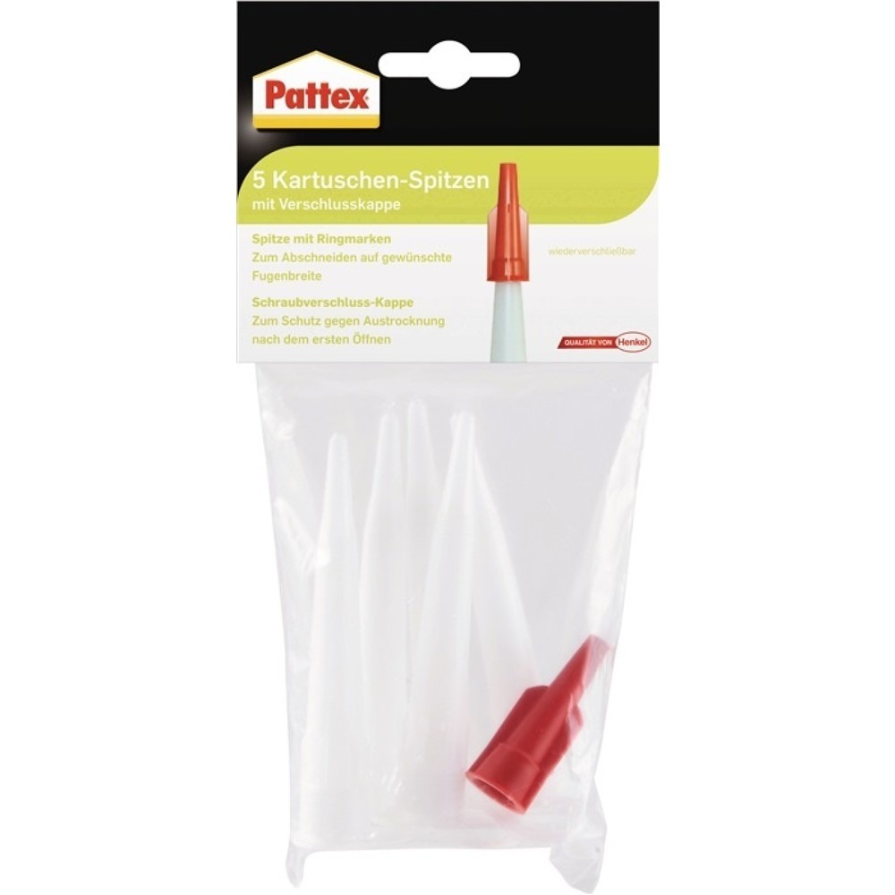 PATTEX Kartuschenspitzen PFWKS Ku.5 Spitzen,1 Verschlusskappe Btl