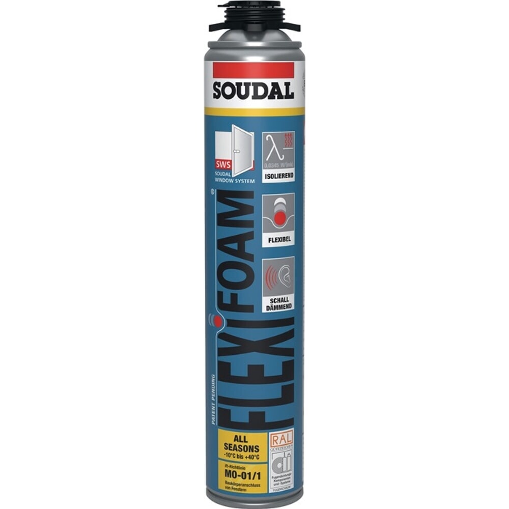 SOUDAL 1K-Pistolenschaum FLEXI FOAM 750 ml B2 blau o.Einw.-Handsch.Dose