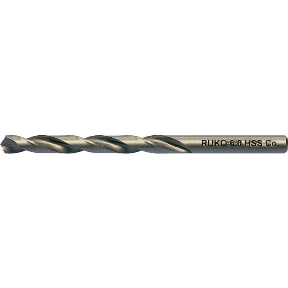 RUKO Spiralbohrer DIN 338 Typ INOX D.2,4mm HSS-Co5 profilgeschl.Zyl.schaft