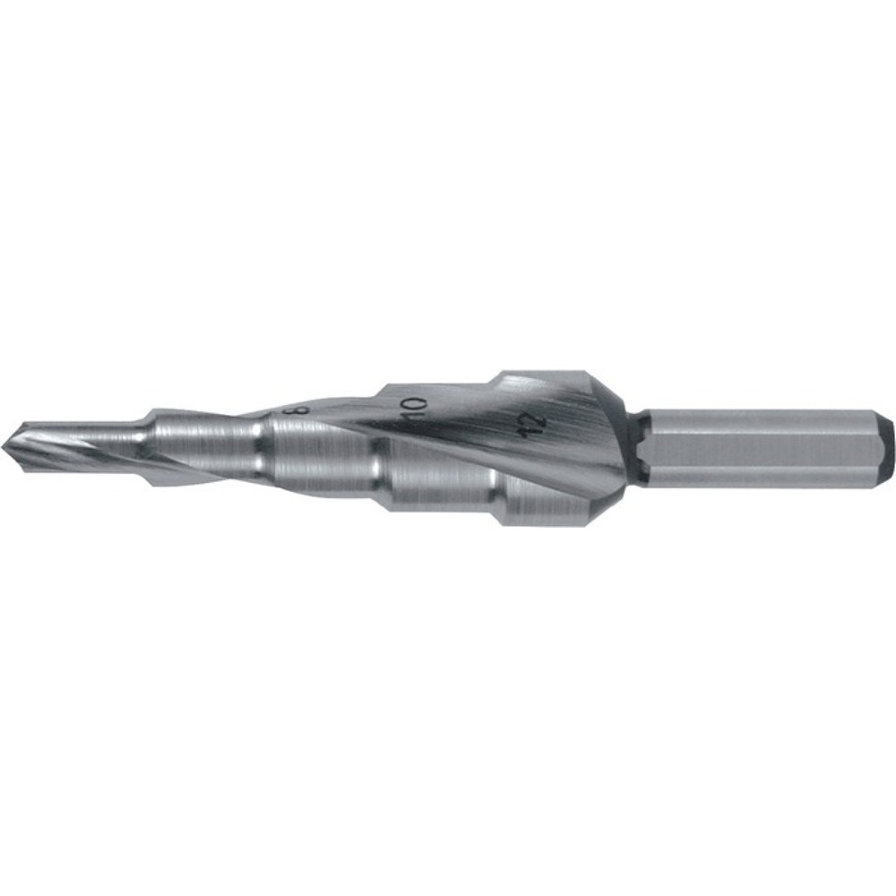 RUKO Stufenbohrer Bohrber.4-12mm HSS Spiralnut Stufen 5
