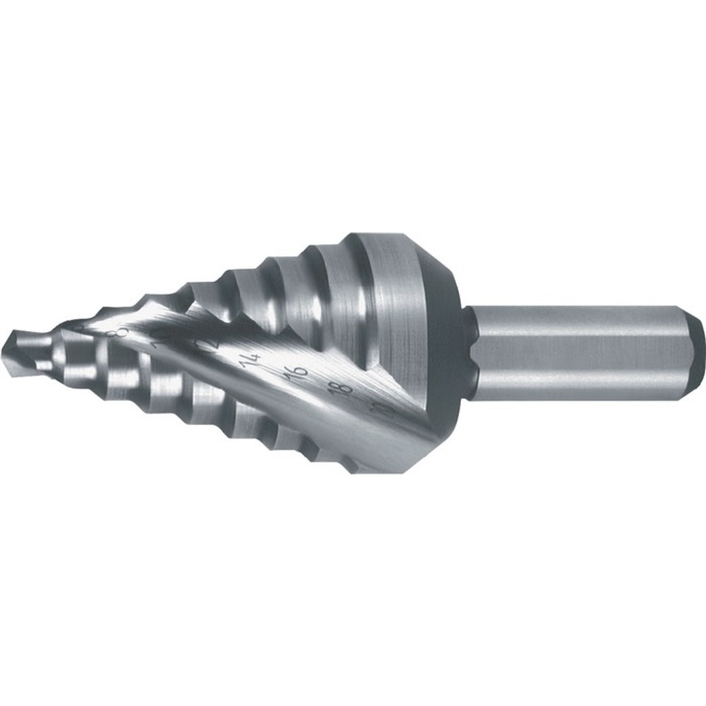 RUKO Stufenbohrer Bohrber.4-12mm HSS Spiralnut