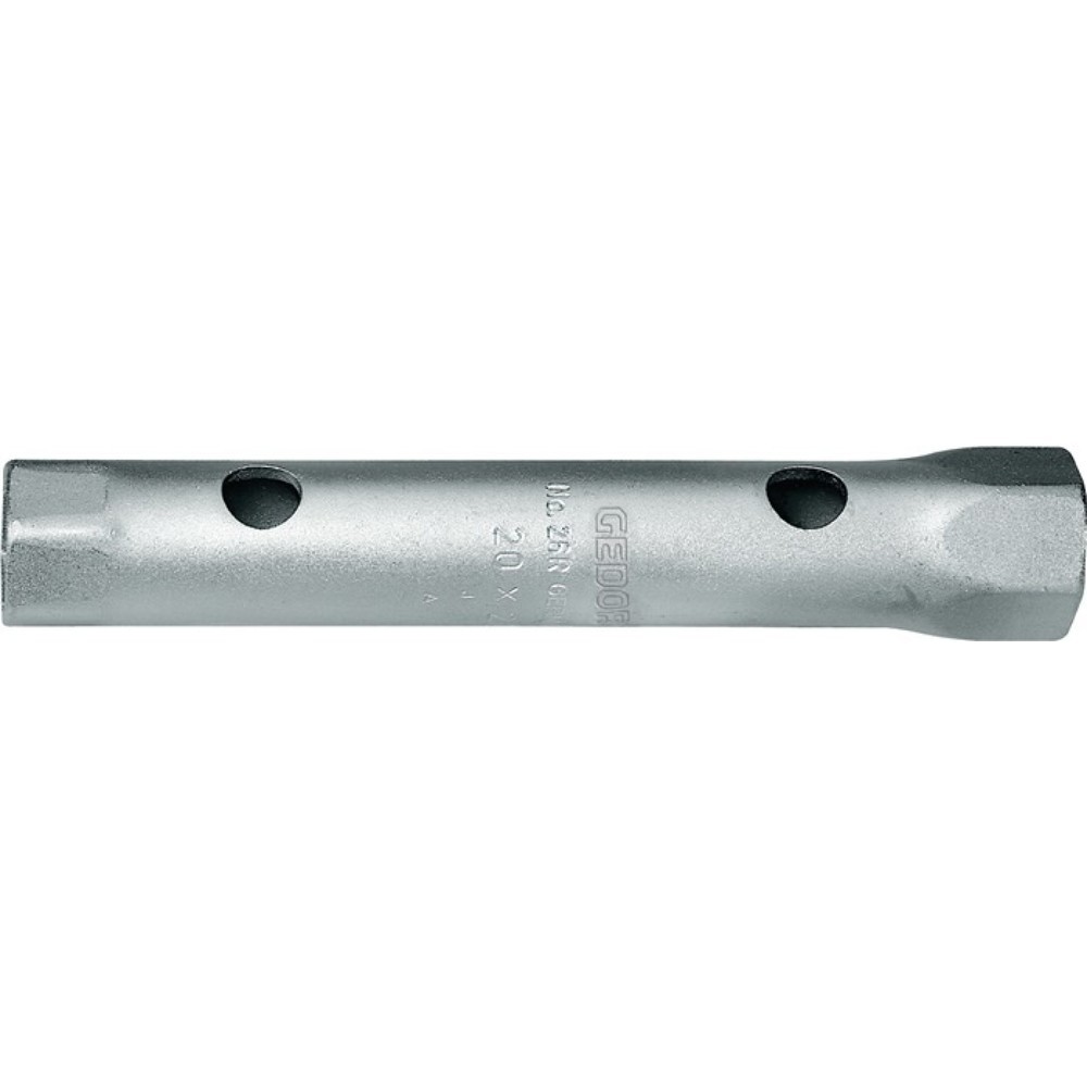 GEDORE Rohrsteckschlüssel 26 R SW 20x22mm L.165mm Bohrungs-D.12,5mm verchr