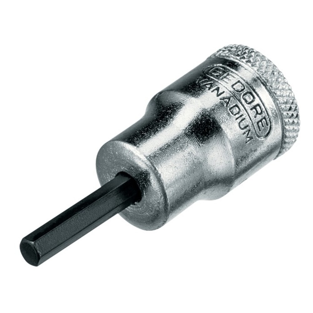 GEDORE Steckschlüsseleinsatz IN 30 3/8 Zoll Innen-6-kant SW 8mm L.49mm