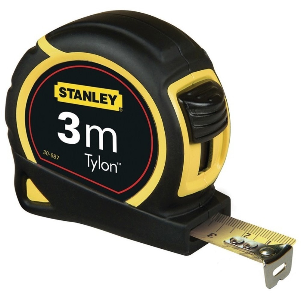 STANLEY Taschenrollbandmass Tylon™ L.3m B.12,7mm mm/cm EG II Ku.Gürtelclip