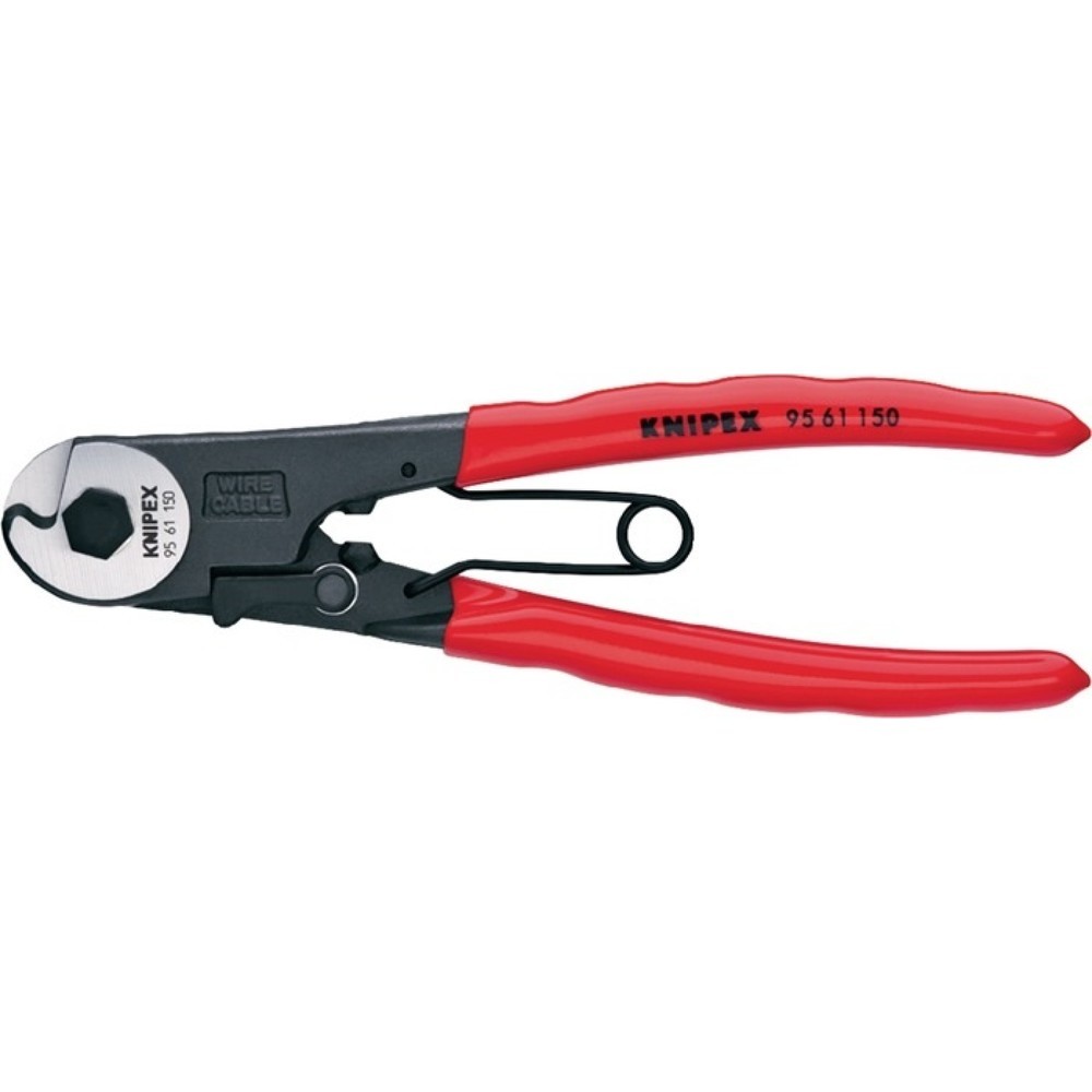 Knipex Bowdenzugschneider Gesamt-L.150mm Drahtseil-Ø 3mm pol.Ku.-Überzug
