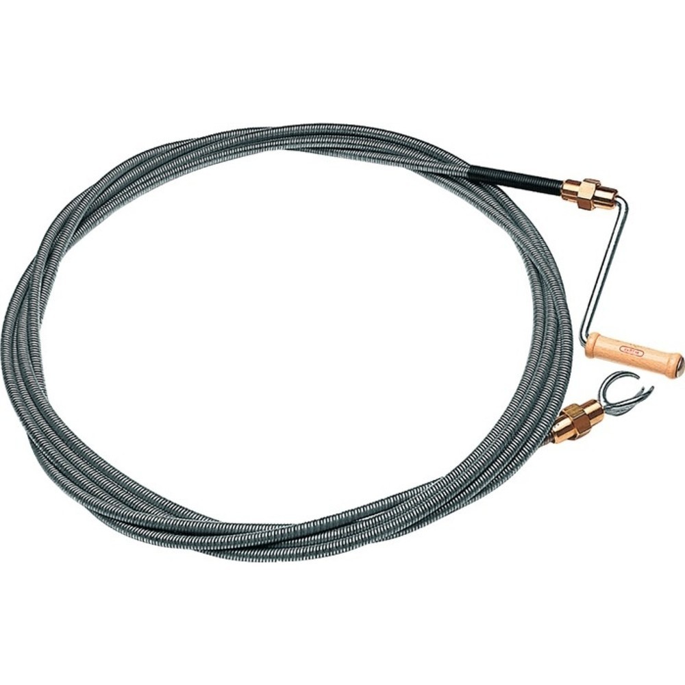 Rohrreinigungswelle Länge 10 m Wellen-D. 12 mm Krallen-D. 40 mm doppellagig mit Messingkupplung CABERE
