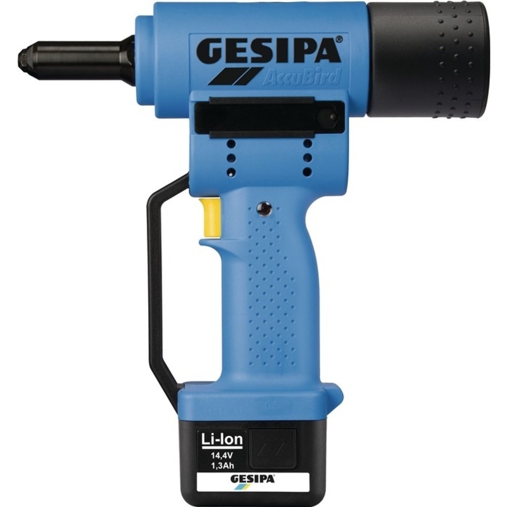 GESIPA Akkublindnietsetzgerät AccuBird® 7-tlg.10000 N im Ku.-Koffer