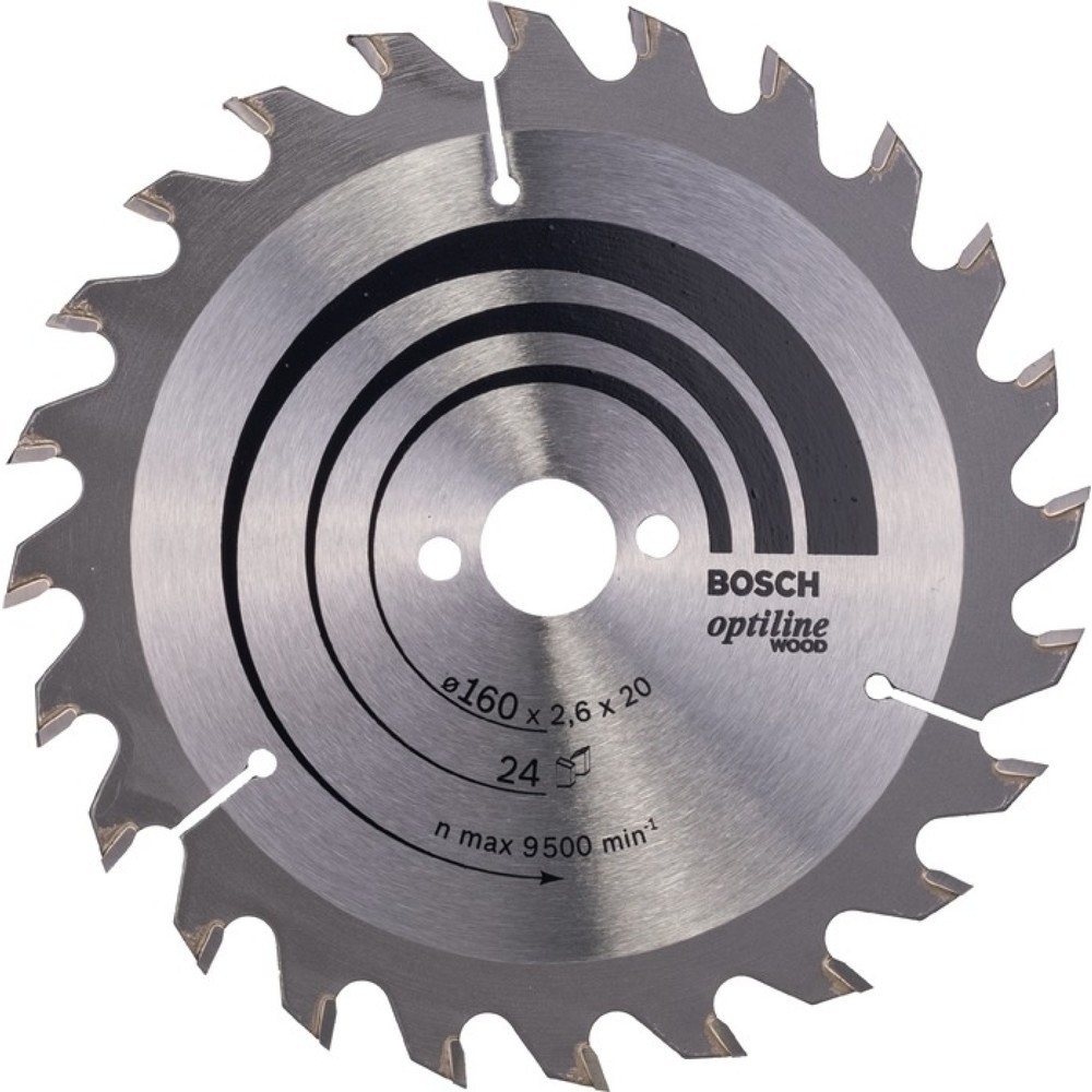 BOSCH Kreissägeblatt Optiline Wood AD 190mm Z.16 WZ Schnitt-B.2mm