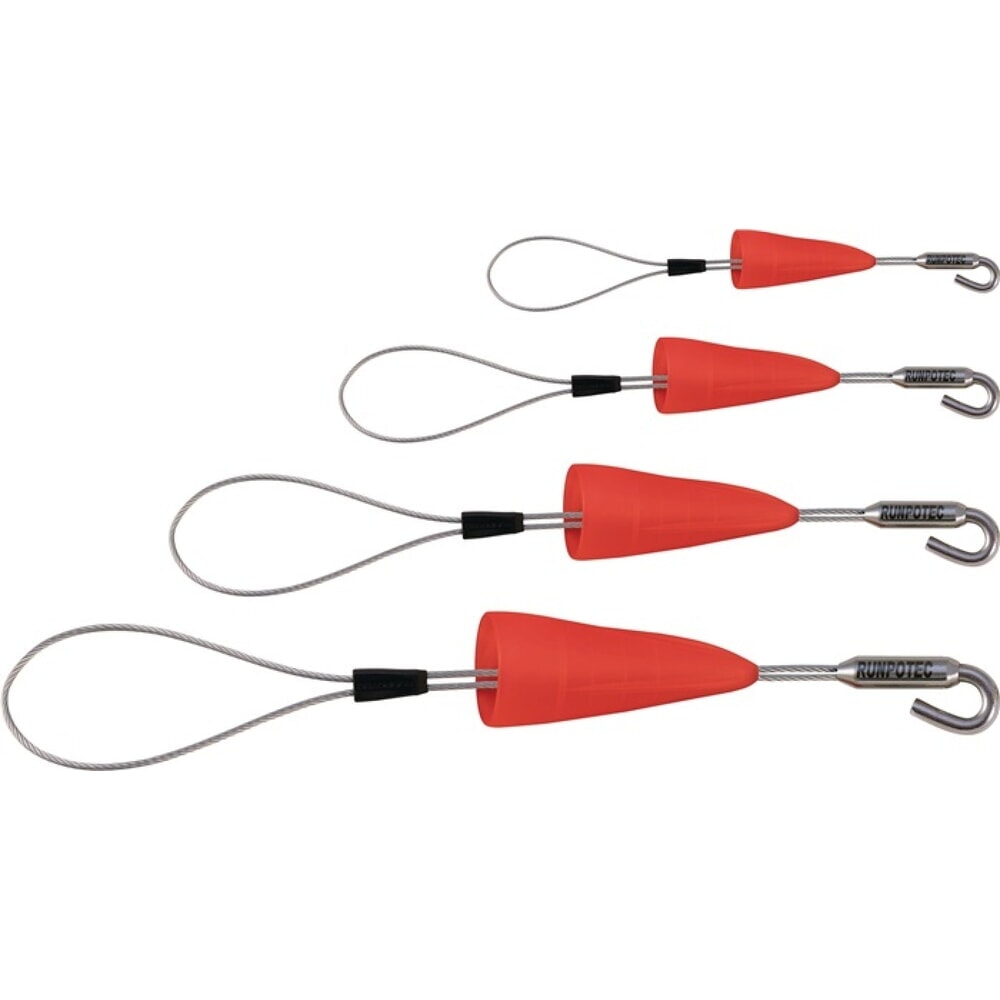 RUNPOTEC Kabelziehschlaufe RUNPOFIX 4-tlg.m.Schutzkappe u.Hak.4er Set