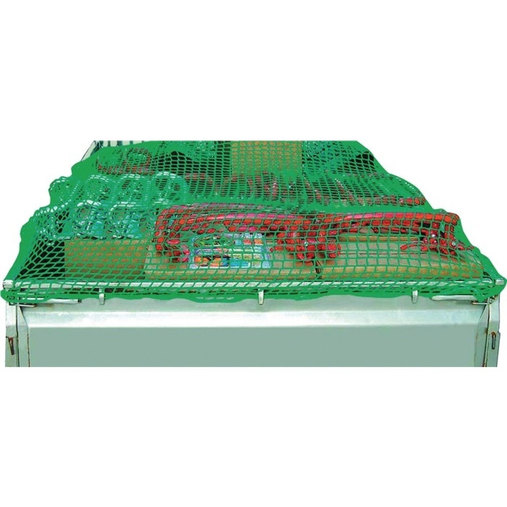 Containernetz L.3xB.2,5 m, S.3mm Polypropylen, grün Maschw.45mm