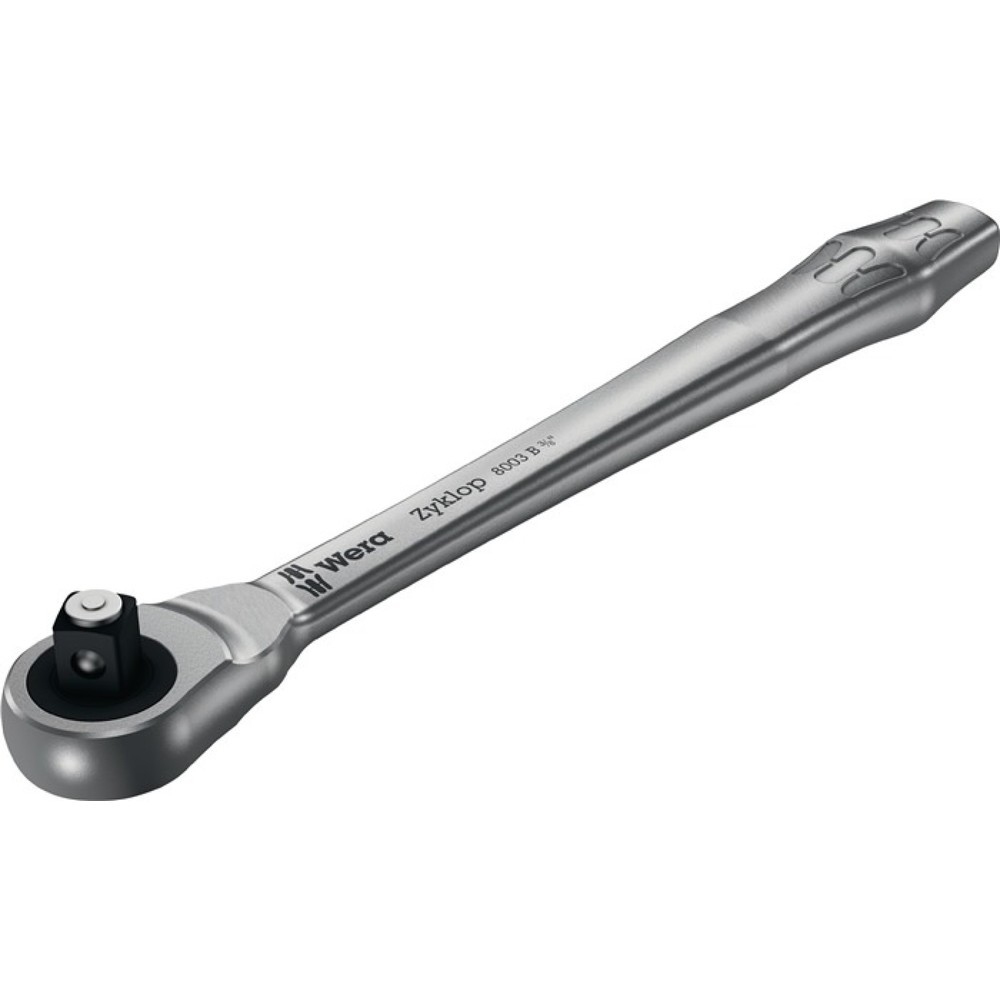 WERA D.-Knarre Zyklop Metal push 3/8 Zoll 76 Z.L.222mm