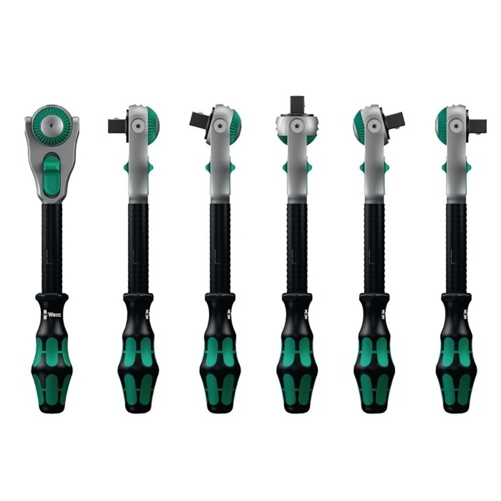 WERA Schwenk- u.U.-Knarre Zyklop Speed 3/8 Zoll Z.72 L.199mm 2K-Griff
