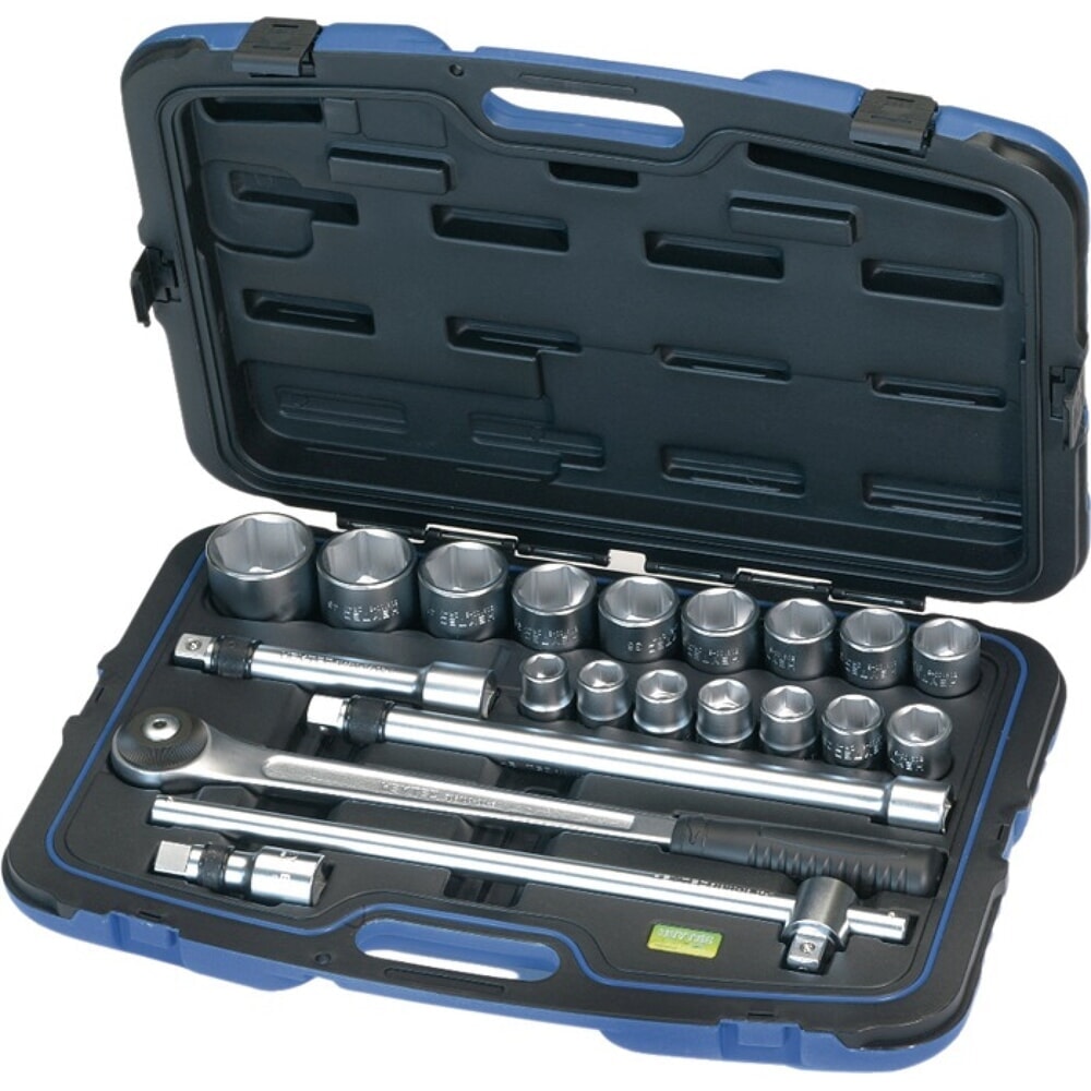 HEYTEC Steckschlüsselsatz 50810131080 21-tlg.3/4 Zoll SW 19-50mm Z.72 6KT