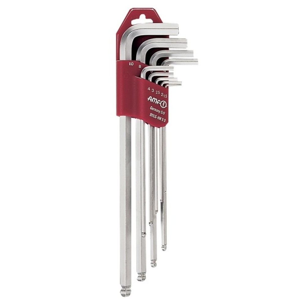 Winkelschraubendrehersatz 911LG-HM9D 9-teilig Kunststoffhalter SW 1,5 10 mm