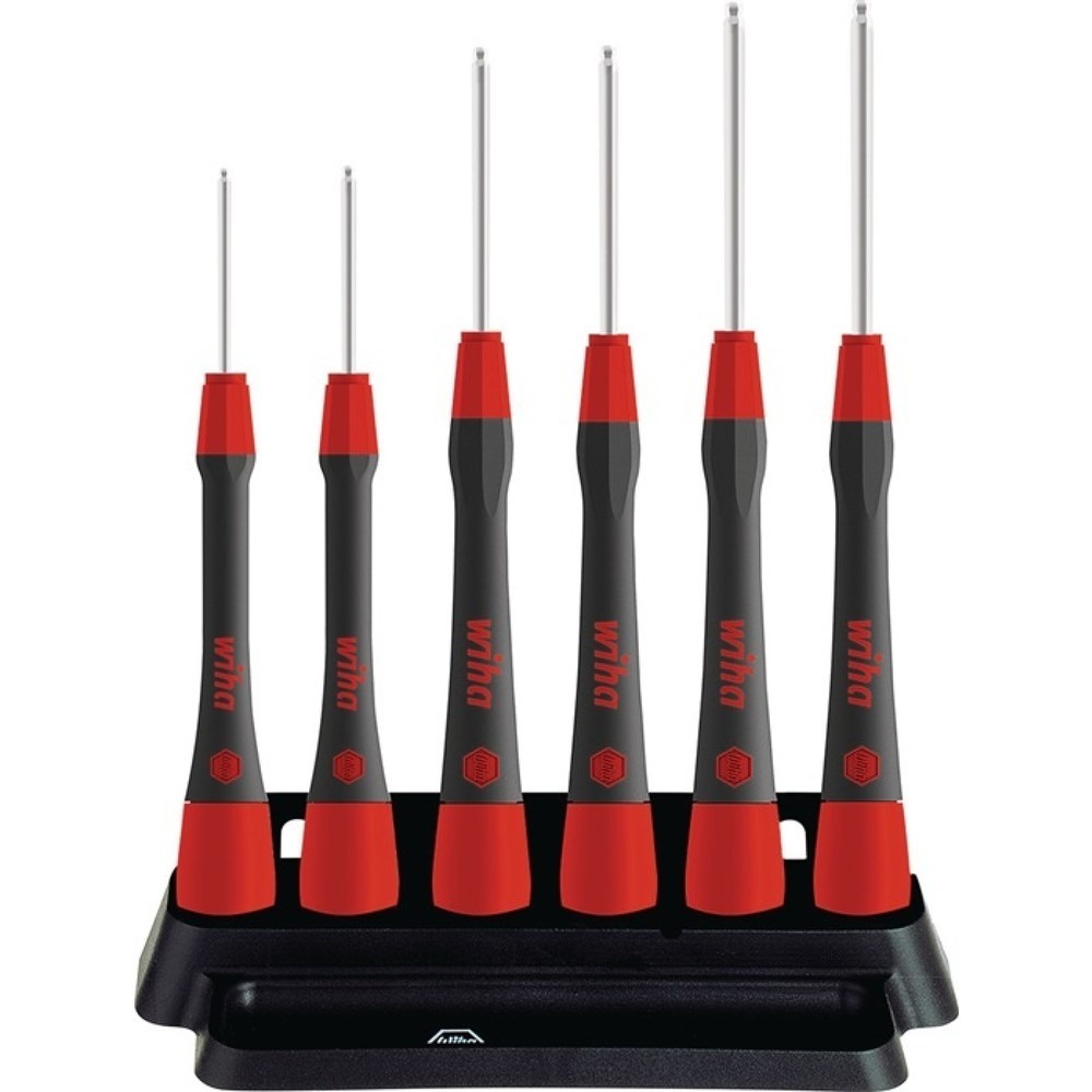 WIHA Feinmechanikerschraubendrehersatz 264 PK 601 6-tlg.6-KT.m.Kugelk