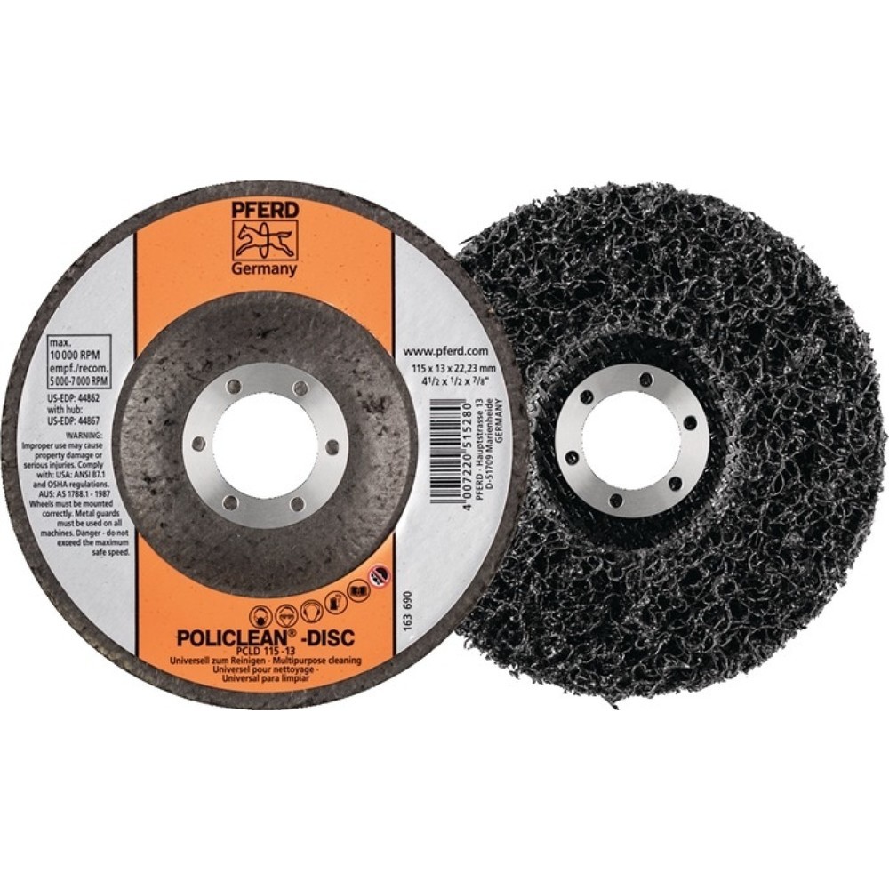 PFERD Grobreinigungsscheibe POLICLEAN Ø115x13mm Bohr.22,23mm