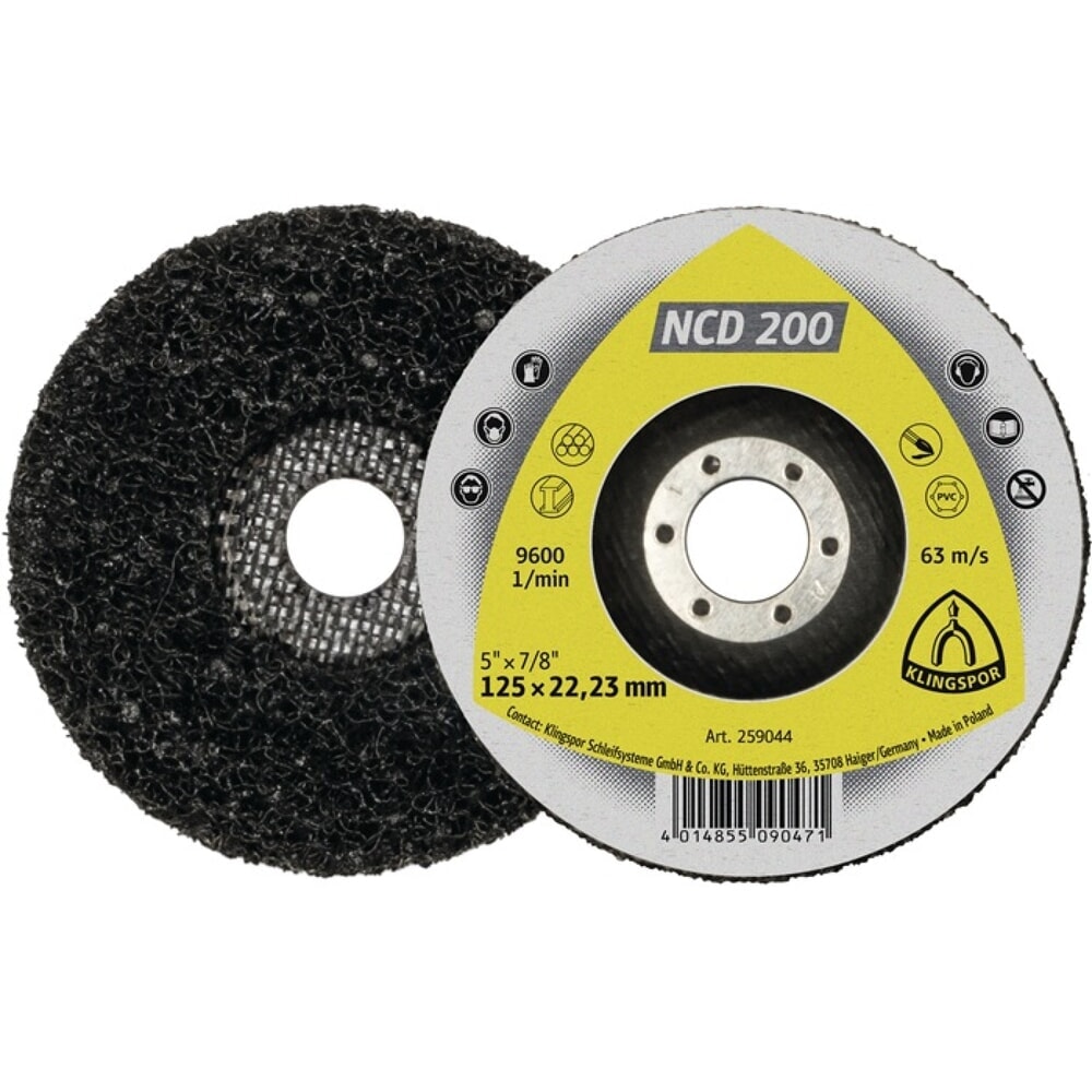 KLINGSPOR Grobreinigungsscheibe NCD 200 Ø115xmm Bohr.22,23mm