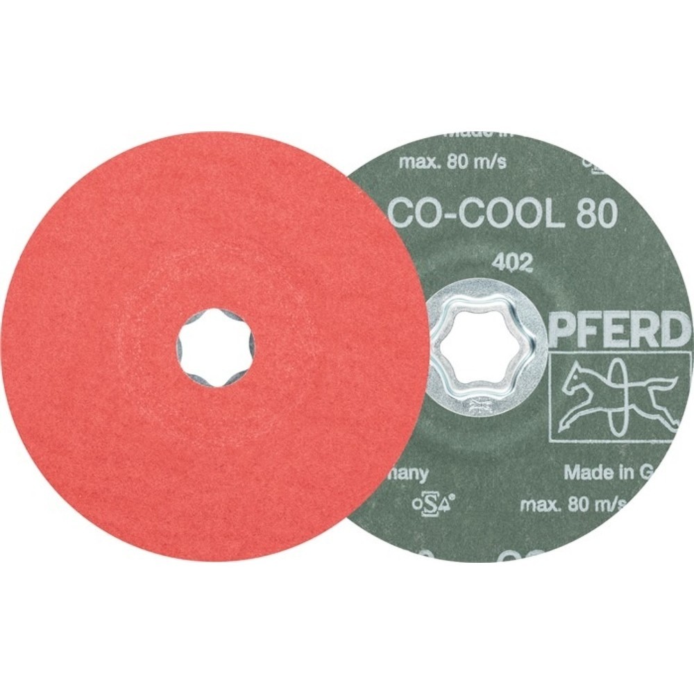 PFERD Fiberscheibe COMBICLICK CO-COOL D.125mm K.80 INOX/Alu.Keramikkorn