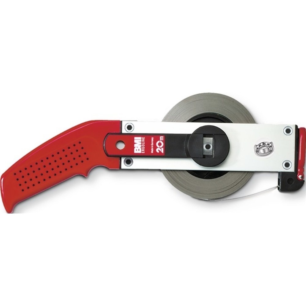 BMI Rahmenbandmass ERGOLINE L.30m Band-B.13mm B mm/cm EG II Alu.weiss Stahlmassband